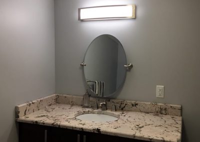 Renovated Bathroom Counter, Sink