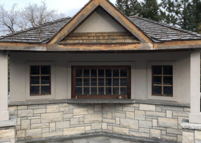 Cabana before being stained