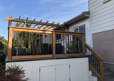 Back deck after being staining