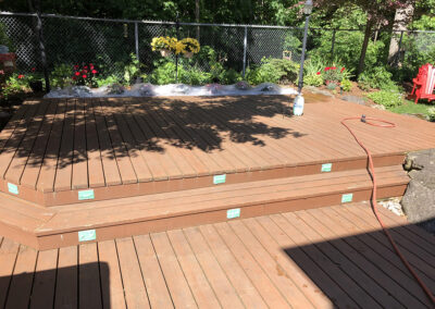 Back deck before staining