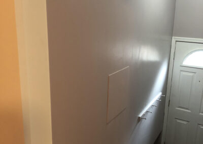 Outside of laundry closet