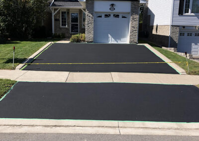 Black Asphalt Sealed Driveway