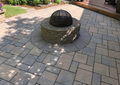 Cleaned concrete before sealing