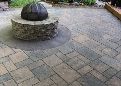 Sealed driveway with wet look